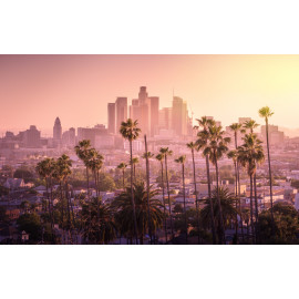Beautiful sunset of Los Angeles