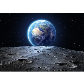 The earth seen from the moon