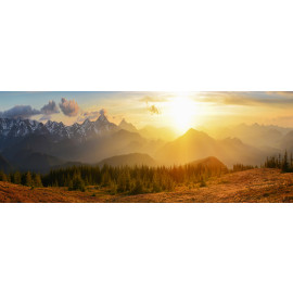 Sunset mountains