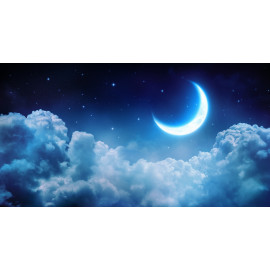 Romantic Moon In Starry Night
